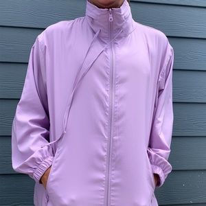 Girlfriend Collective Lilac Full Zip Windbreaker